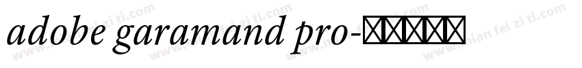 adobe garamand pro字体转换